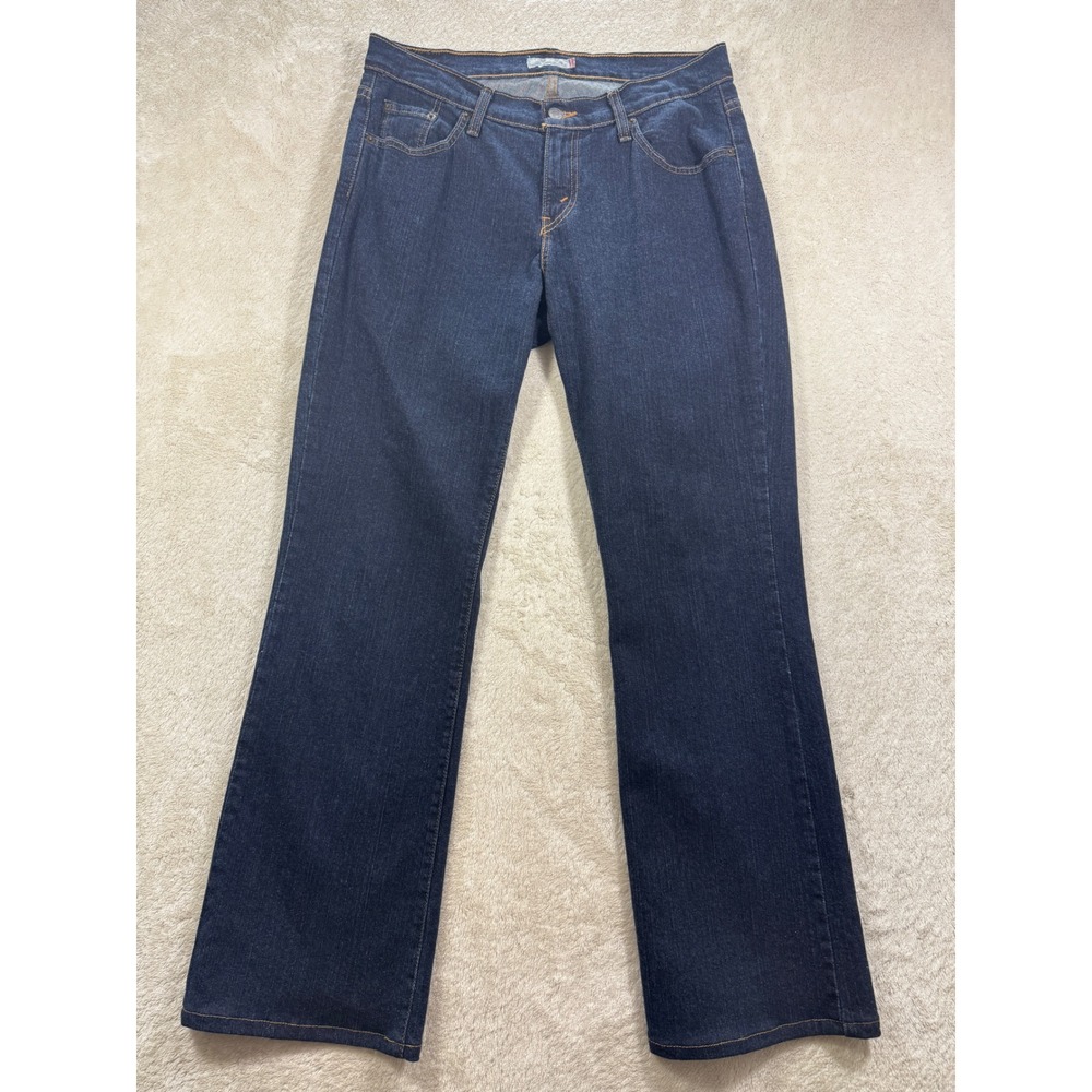 Levi Womens 529 Bootcut Stretch Dark Wash Blue Denim Jeans 12 Med Meas: 33x31